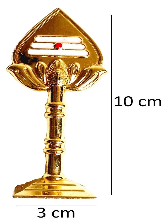 ARTISKRITI لوحة قيادة السيارة Vel Idol Metal Lord Muruga's Vel الذهبي تمثال عرض لديكور المنزل في غرفة بوجا، 10 سم - Image 2